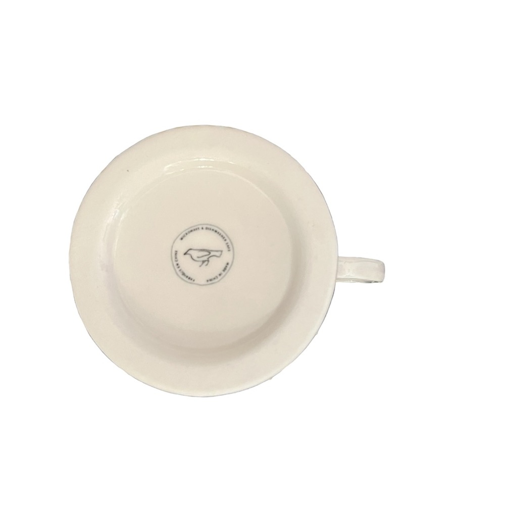 Anthropologie Monogram Coffee Tea Initial Mug Letter E Shaving Style Cup - Picture 5 of 8